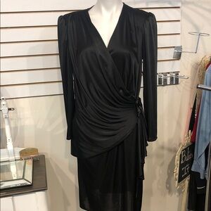 Gilberti Vintage Elegant Black Dress